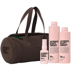600ml Authentic Beauty Concept Glow Geschenkset (Serum 50ml + Shampoo 300ml + Conditioner 250ml + Tasche)