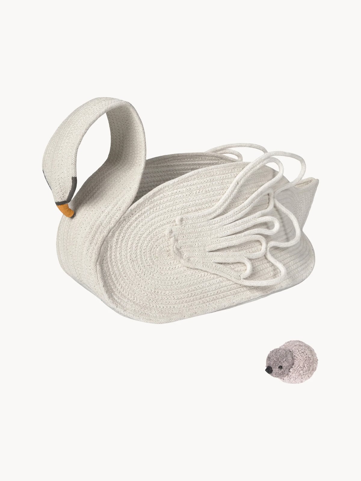 Handgemaakte kinderopbergmand Swan Lake van Lorena Canals