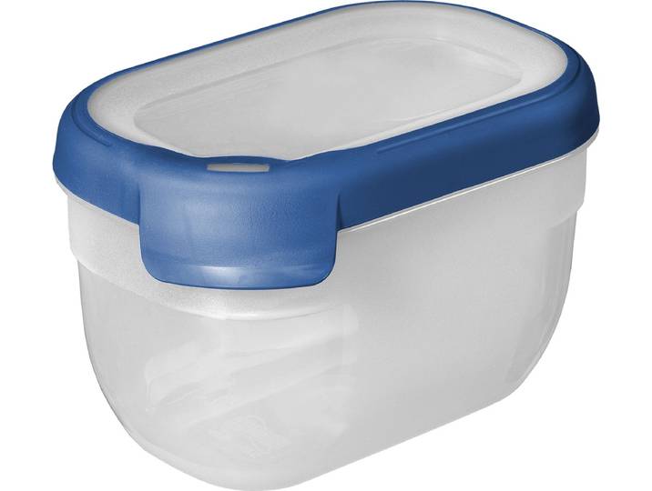 Curver Grand Chef Eco Vershoudbakje - 0\,75L - Rechthoekig - Transparant/Donkerblauw