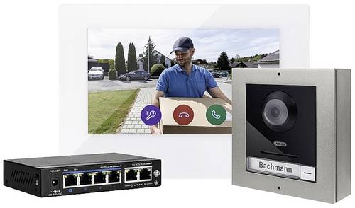 ABUS ModuVis Set S Video-Türsprechanlage LAN, WLAN Komplett-Set Grau-Aluminium