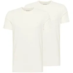 Mustang Herren T-Shirt ALLEN 2er PACK - Regular Fit - General White 2045 - 5XL