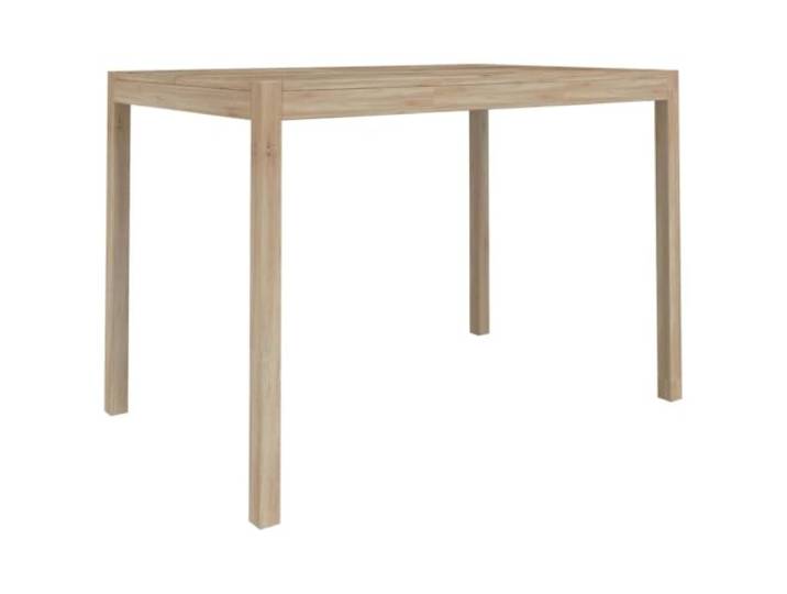 GPUTYGHN Esstisch 110x70x75 cm Massivholz Akazie Akazien-Massivholz, Holzrahmen, große Tischplatte, Montageanleitung inklusive