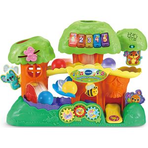 vtech Murmelbahn 559804 Baby Kugelbahn-Baumhaus, ab 1 Jahr, Sound & Licht, 4 Kugeln