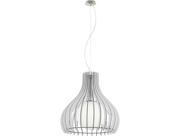 EGLO Tindori, Flexible Halterung, Nickel, Weiß, Nickel, Weiß, Glas, Stahl, Holz, IP20, I