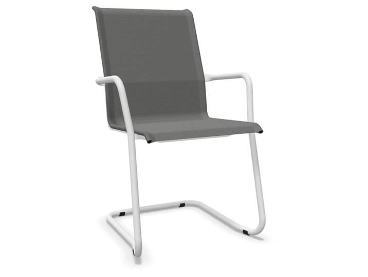 Freischwinger Locarno von Schaffner / Farbe: Grau / Grösse: 57 x 65 cm