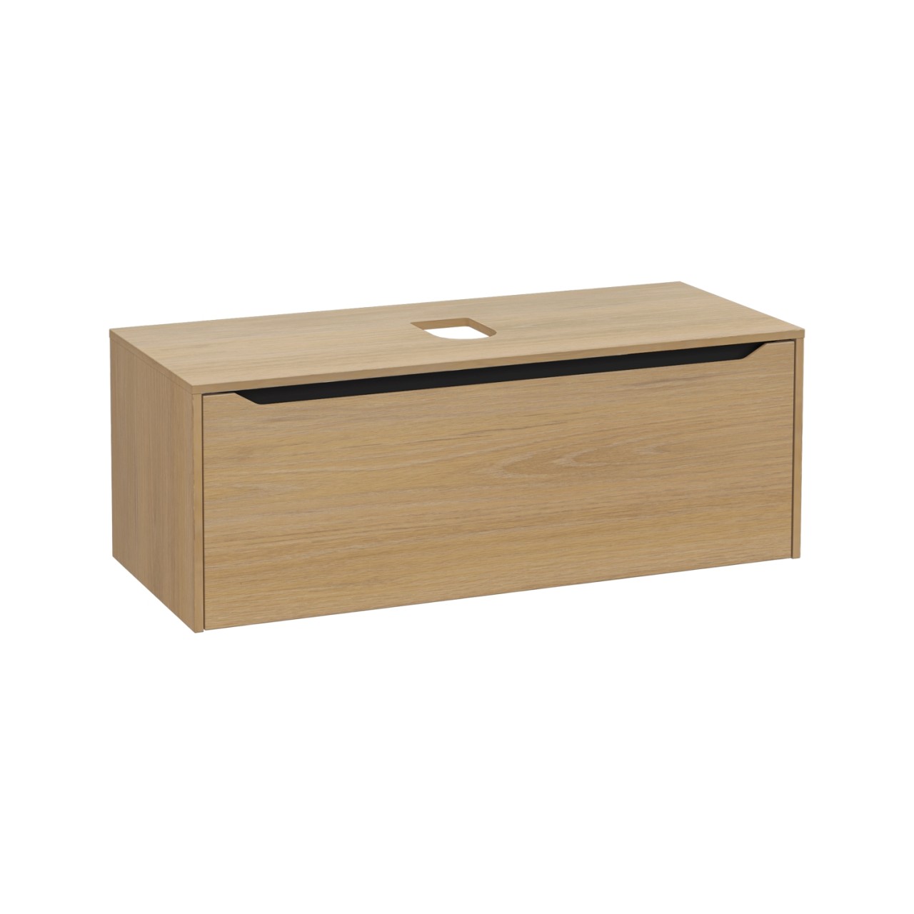 VitrA New Integra Square Waschtischunterschrank (Aufsatzwaschtisch) mit 1 Vollauszug 120 Gold,80294 80294