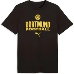 Puma Herren Fußball T-Shirts / Tanks T-Shirts/Tanks ku.Arm He/Uni BVB FtblCulture Tee, Größe S in Schwarz Schwarz