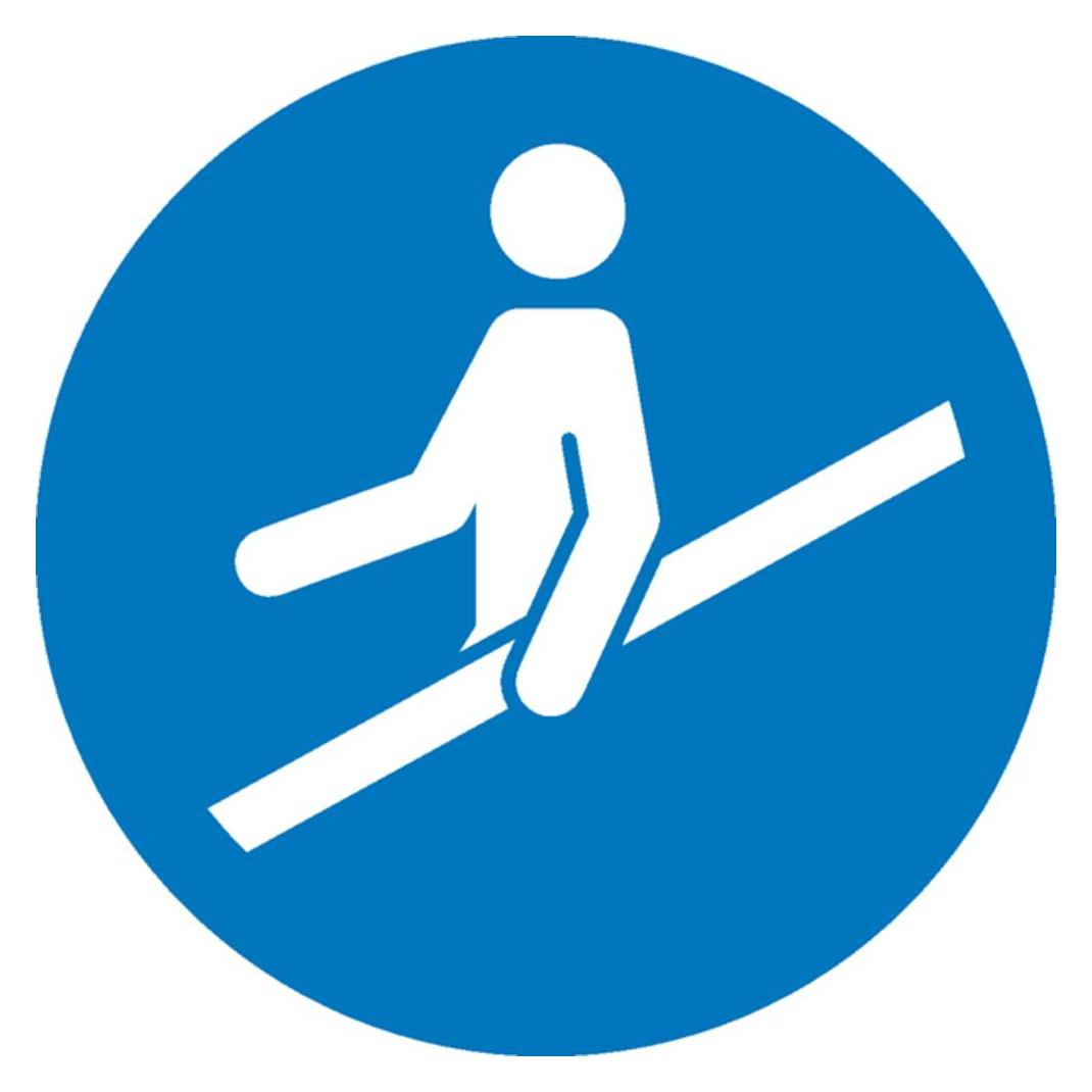 SafetyMarking Gebotsschild Handlauf benutzen (21.A7375)