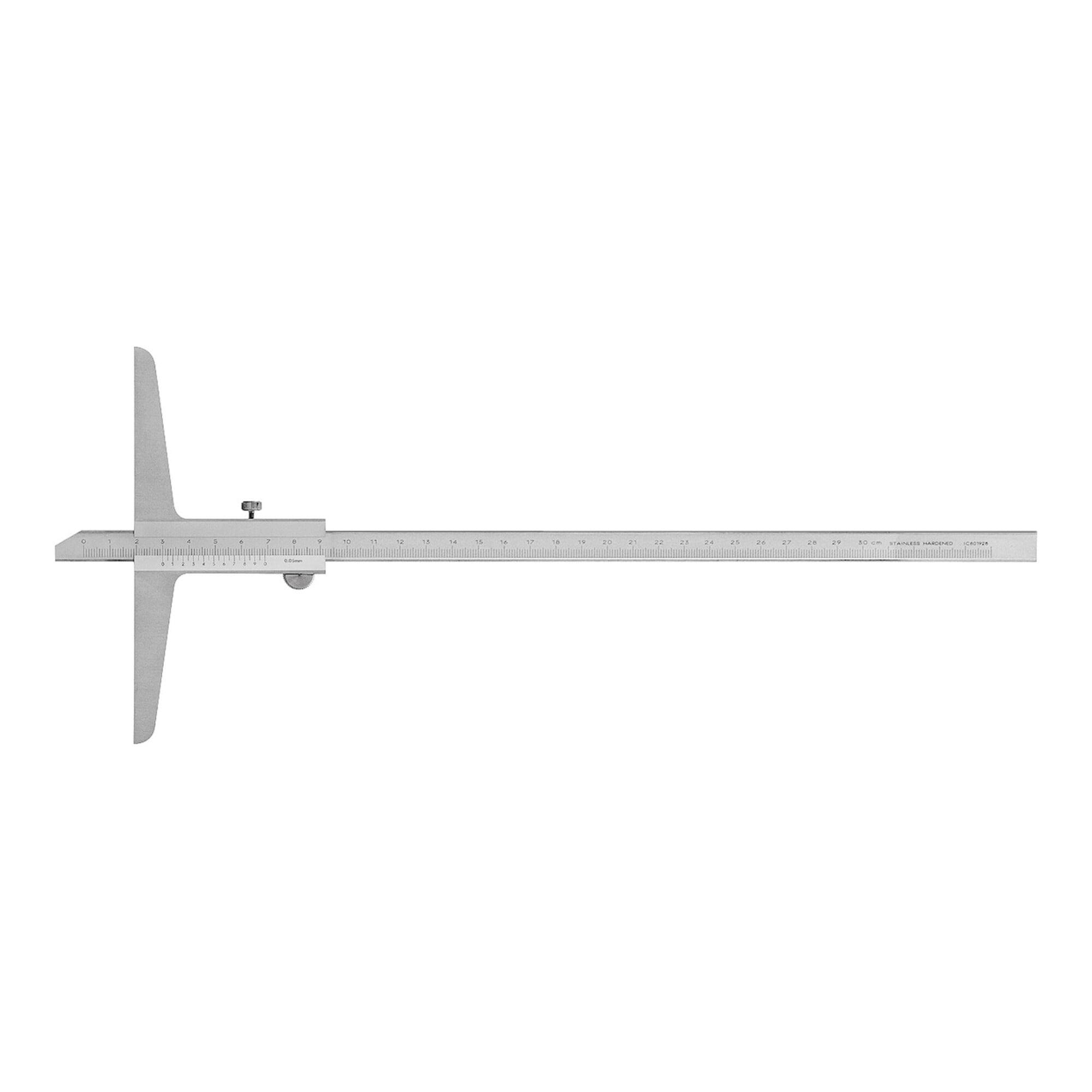 HOLEX Tiefenmessschieber Messbereich 200 mm Querschnitt Messschiene 8 × 3 mm (418000 200)