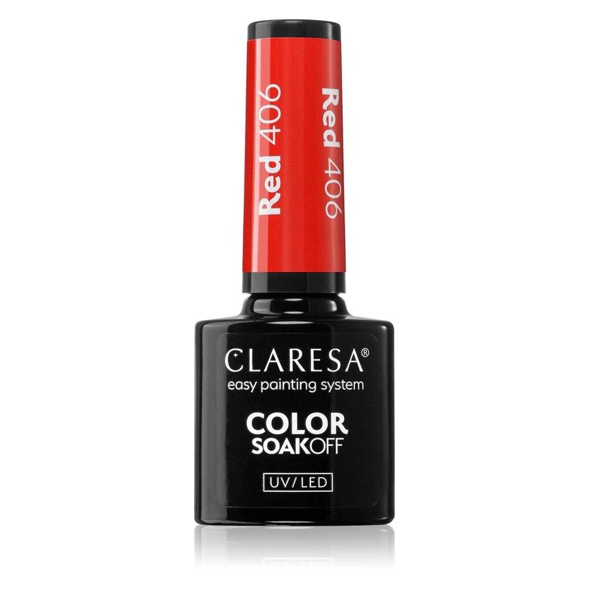 Claresa 406 Red UV Nail Polish 5ml (Red 406, UV-Gel Lack) (42673505)