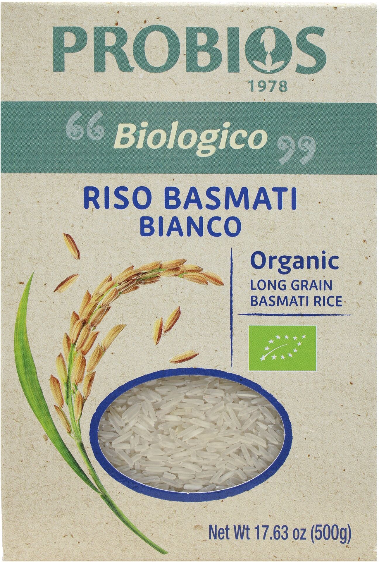 PROBIOS Rice & Rice - Riso Basmati Bianco 500 Grammi 