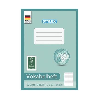 Stylex Vokabelheft, Lineatur 53, DIN A5, 32 Blatt