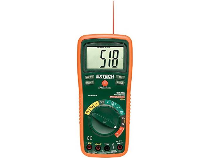 Extech EX470A True RMS Multimeter met IR-Thermometer, 12-Funct.