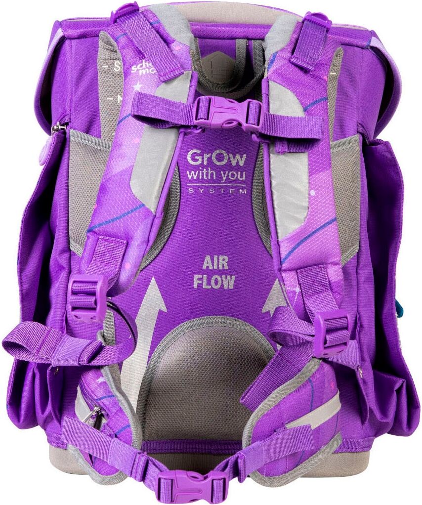Schulranzen SCHOOL-MOOD "Champion Maxx Pro", Kinder, Gr. B/H/T: 30cm x 40cm x 23cm, lila (marie (pegasus) mit moodie willi wissbegier), Polyester, Rucksäcke Schulranzen marie (pegasus) mit moodie willi wissbegier B/H/T: 30cm x 40cm x 23cm