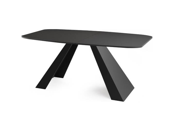 ESSTISCH Monte rechteckig ausziehbar, Schwarz 160-200/80/76 cm
