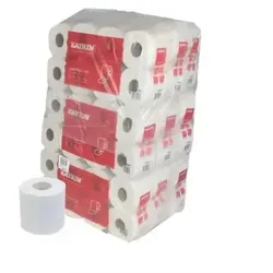 Toilettenpapier Katrin 250, weiß, 100 % Recycling, 3-lagig, 250 Blatt, 9x8=72 Rollen im Folienbeutel #11841