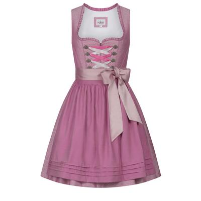 Dirndl NÜBLER "Mini Dirndl Golda", Damen, Gr. 36, EURO, rosa, Obermaterial: 100% Polyester PES., Kleider