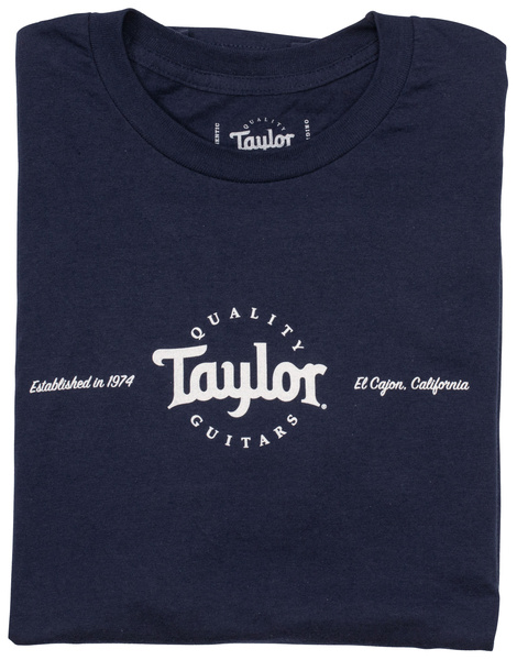 Taylor T-Shirt Logo Navy Blue M blu navy con logo  grigio