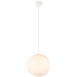 Reality Leuchten Pendelleuchte Furry Mischgewebe Beige Sand 35 cm