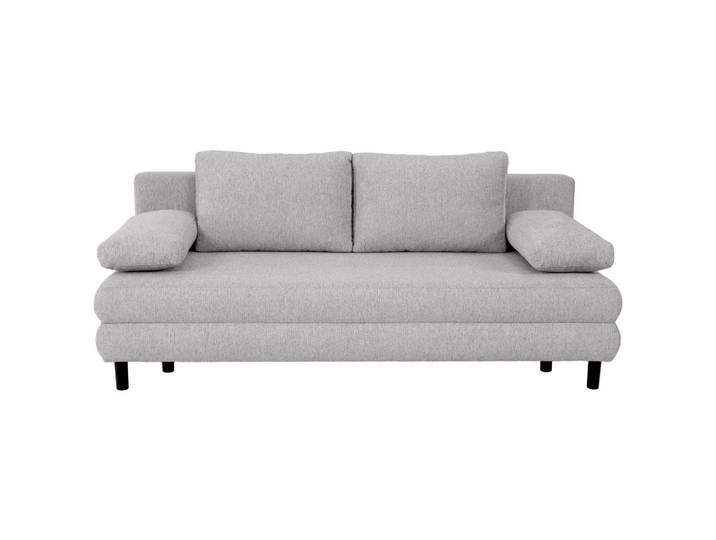 Xora Schlafsofa Lia, Hellgrau, Kunststoff, 2-Sitzer, Füllung: Schaumstoffflocken,Schaumstoffflocken, 197x84x92.5 cm, Wohnzimmer, Sofas & Couches, Schlafsofas, Schlafsofas mit Bettkasten