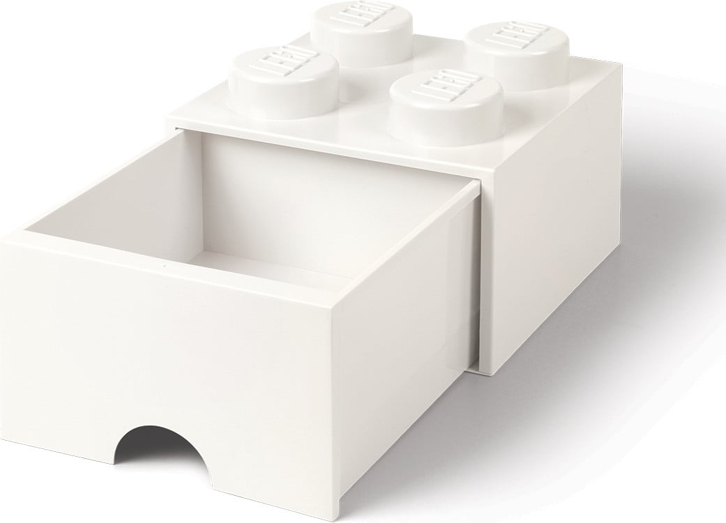 LEGO Opbergbox Lade voor bouwstenen model 4 wit