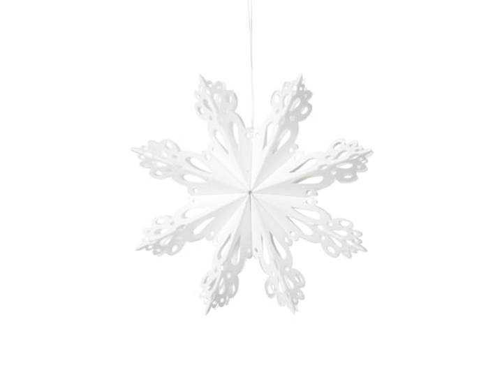 broste Copenhagen Étoile de Noël\, Papier\, Blanc\, 15 cm