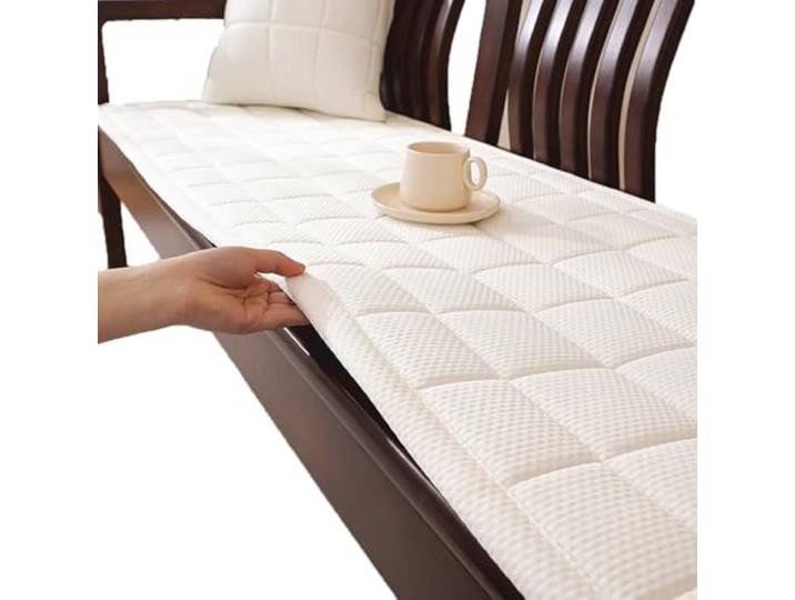 KRXSOBNV Das Sofa, 1 Stück, Haustier-Sofaüberzug for 2-3 Dicke Kissen, haustierfreundlich(White,80x180cm)