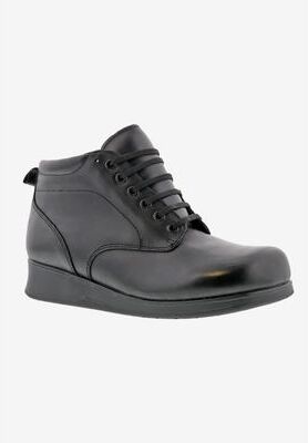 Women's Sedona Orthotic Bootie by Drew in Black Leather (Size 6 M)