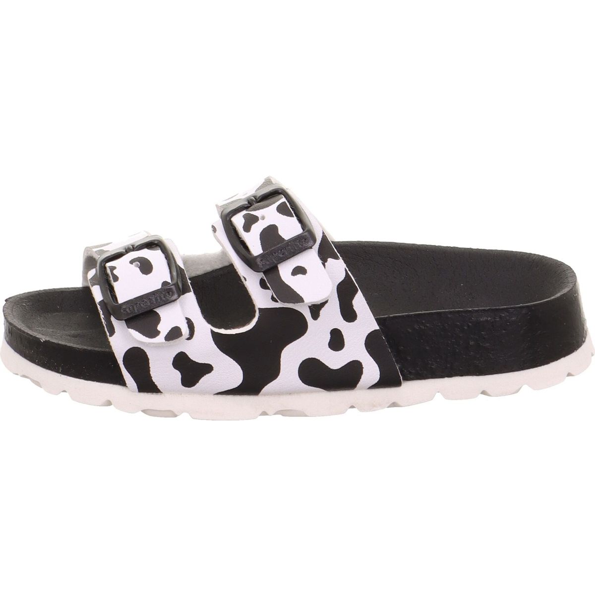 Superfit Fussbettpantoffel schwarz/weiss (0110) 25 1-800111-0110-25