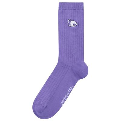 DEDICATED - Rib Socks Knivsta Plow Pose - Multifunktionssocken 41-45 | EU 41-45 lila