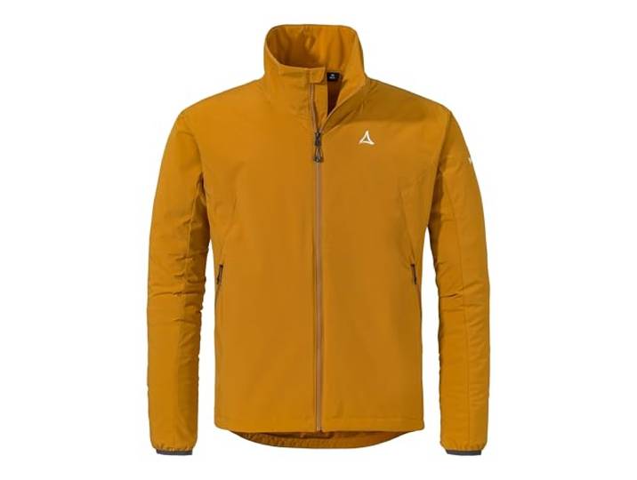 Schöffel Herren Ins Jacket Style Salza MNS, funktionale Fahrrad Regenjacke mit 4-Wege-Stretch, MTB Jacke mit vorgeformter Passform und Belüftungsöffnungen, chai, 50