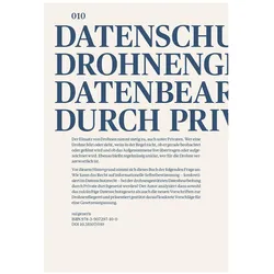 Datenschutz bei drohnengestützter Datenbearbeitung durch Private, Sachbücher von David Henseler