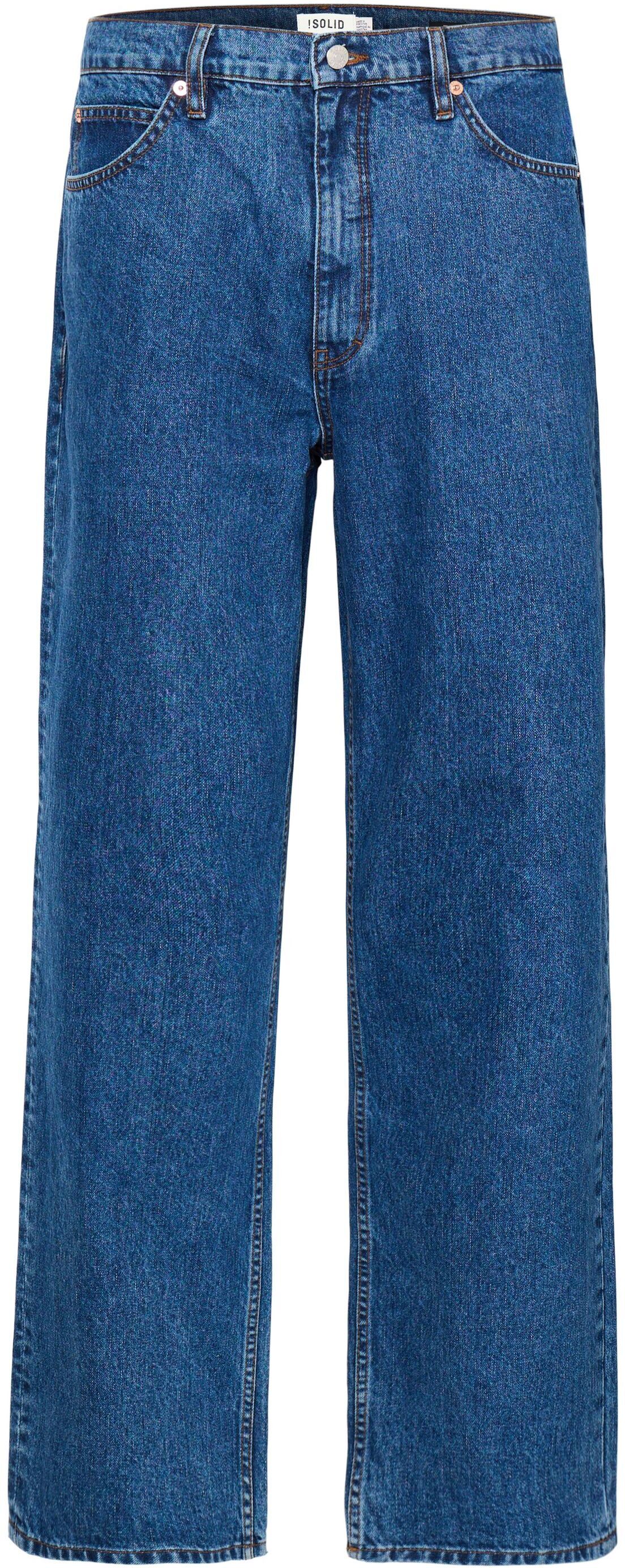 !solid Bequeme Jeans SOLID "Bequeme Jeans SDTommy", Herren, Gr. 38/34, Länge 34, blau (middle blau denim), Obermaterial: 100% Baumwolle CO., normal, Jeans Bequeme Jeans
