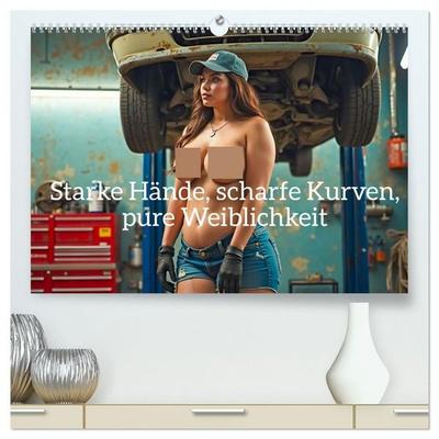 Starke Hände, scharfe Kurven, pure Weiblichkeit (hochwertiger Premium Wandkalender 2027 DIN A2 quer), Kunstdruck in Hochglanz