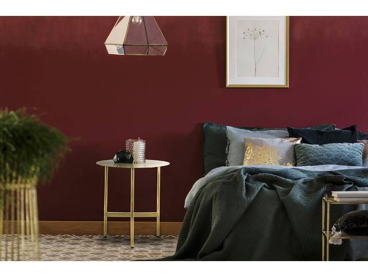 Beistelltisch KAYOOM Pema, Minimalistisches Design, Passt zu jedem Einrichtungsstil , gold, B:40cm H:54cm T:40cm, 100% Edelstahl, Tische, Beistelltisch, minimalistisches Gestelldesign aus Edelstahl, runde Ablagefläche