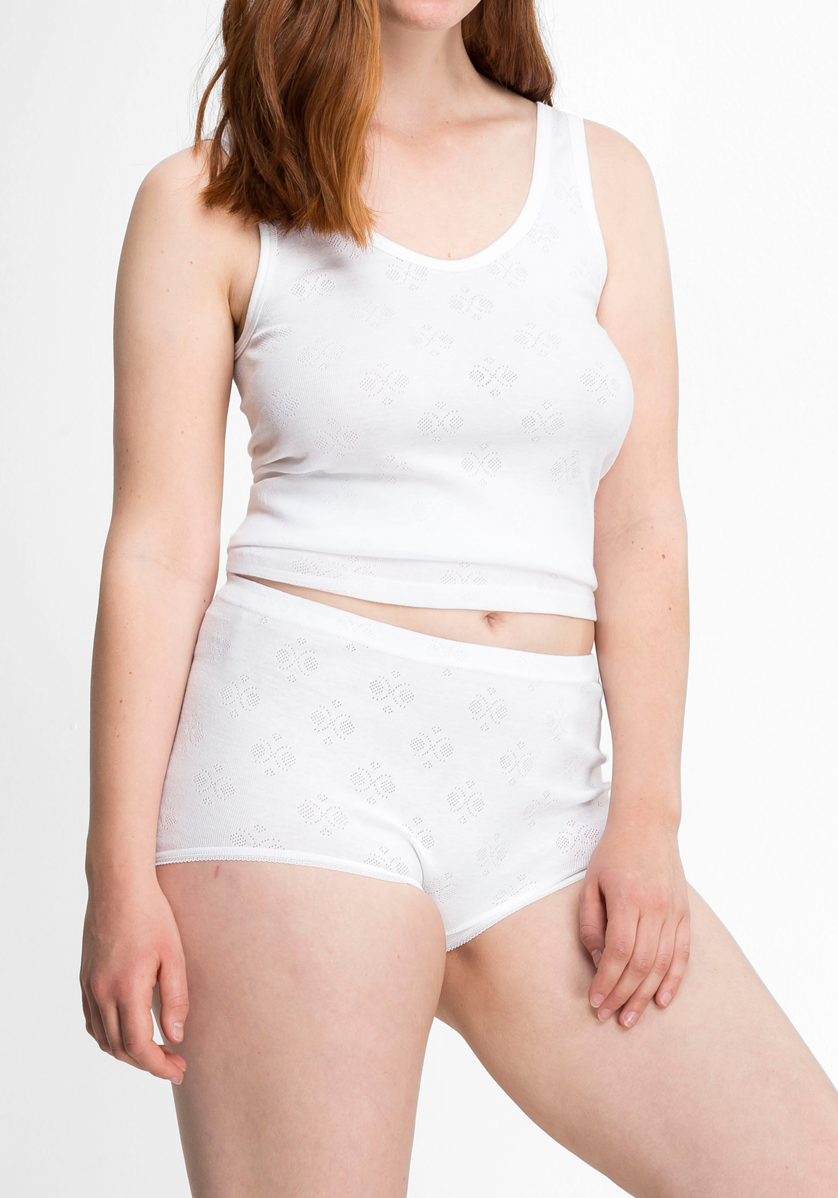 Achselhemd SPEIDEL "Nora", Damen, Gr. 38, N-Gr, weiß, Jaquard, Obermaterial: 100% Baumwolle, unifarben, körpernah, tiefer Rundhals, Unterhemden Achselhemd, Keine störenden Seitennähte, Baumwolle, hochwertig, eng, bequem