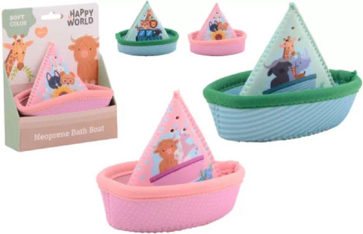 Johntoy Happy World Neoprene badbootjes 2 assorti