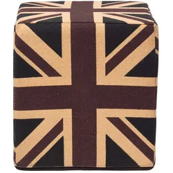 SITZWÜRFEL Union Jack im Vintage-Stil, 36/36/38 cm