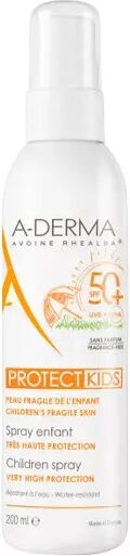 A-Derma Protect Child Spray Spf50+ para pieles frágiles al sol. Envase de 200ml