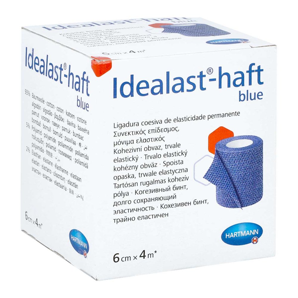 PAUL HARTMANN AG Idealast-haft color Binde 6 cmx4 m blau 10109382