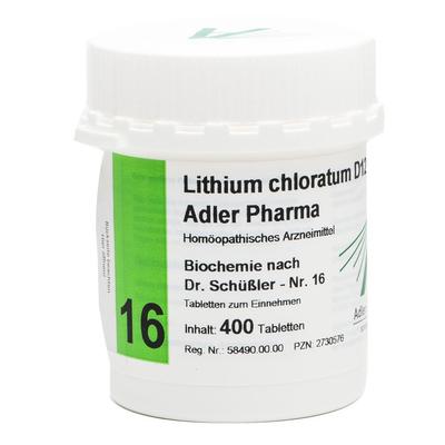 Biochemie Adler 16 Lithium chloratum D 12 Tabl. 400 St Tabletten