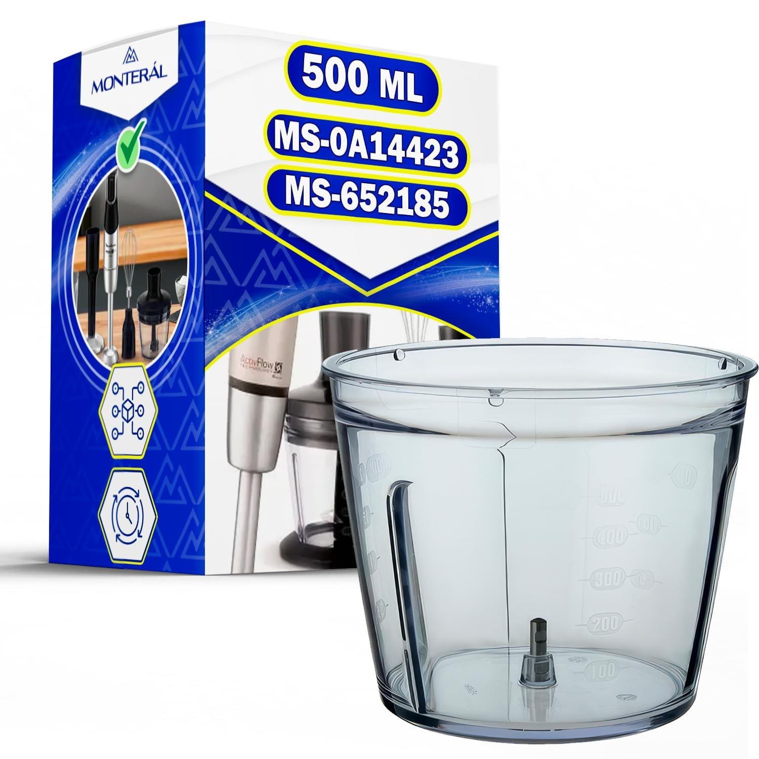 Dripio Mengbeker 500 ml voor staafmixers compatibel met Moulinex, Krups en Tefal