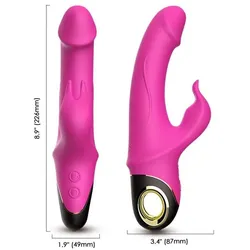 Armony, Vibrator, Meteror Dildo Vibrator Rabbit Rotator Fuchsia