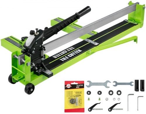 Vevor Professionele Tegelsnijder 80 cm, Groen, RVS, voor Keramische en Porseleinen Tegels