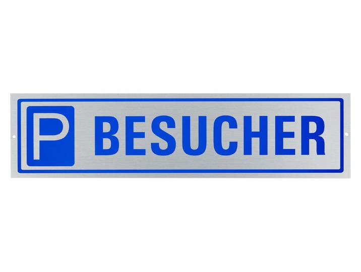 Schild P Besucher 40 × 10 cm