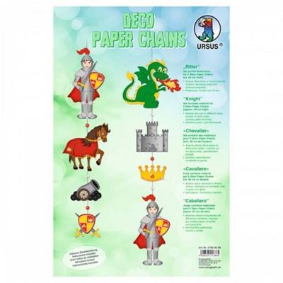 URSUS Kinder-Bastelsets Deco Paper Chains, Ritter