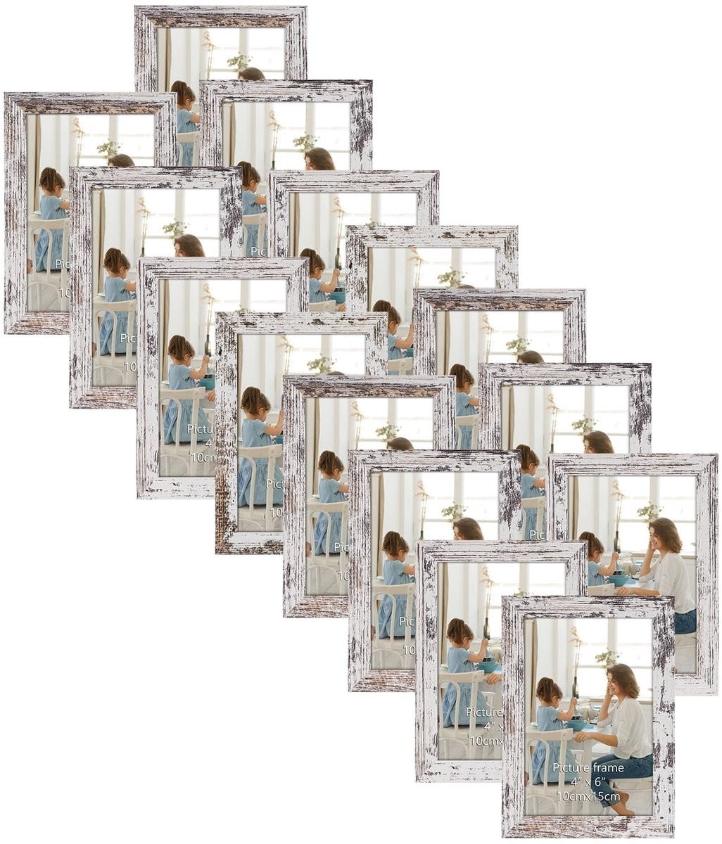 Dailygoody Fotolijst 4x6 inch - 15 stuks - Zilver