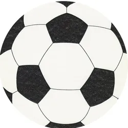 Duni 144x PAPER + DESIGN Silhouettes Airlaid Serviette 33 x 33 cm Football