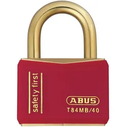 Abus, Vorhängeschloss, T84MB/40 red kd safety first