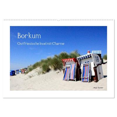 Borkum - Ostfriesische Insel mit Charme (Wandkalender 2026 DIN A2 quer), CALVENDO Monatskalender